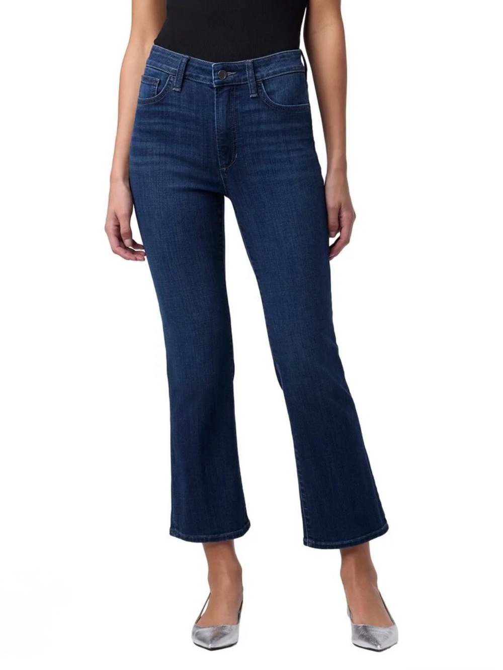 Joe's Jeans High Rise Crop Bootcut Poppy Jeans Size 25 Dark Wash NWT